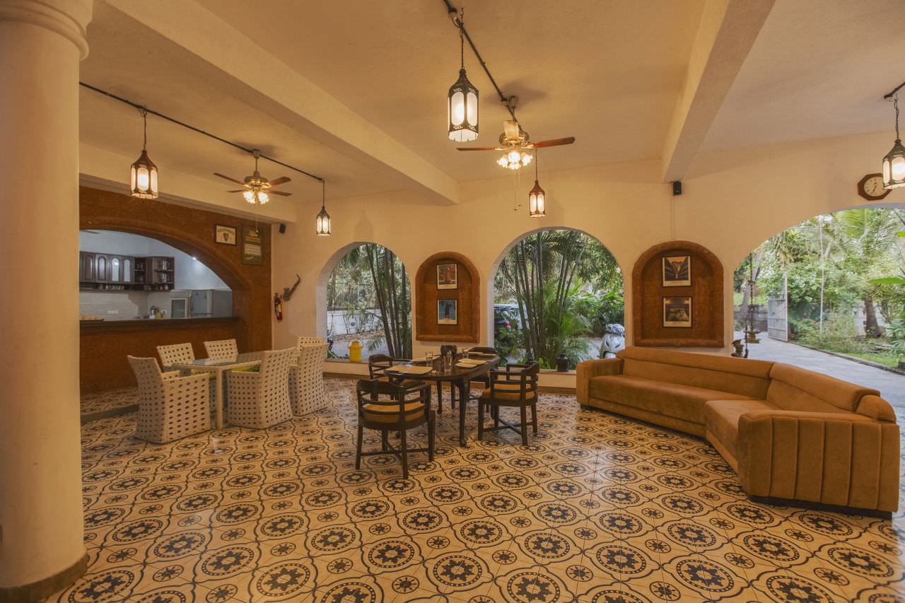 Villa in Goa, Villa Nags, Open Dining cum Lounge
