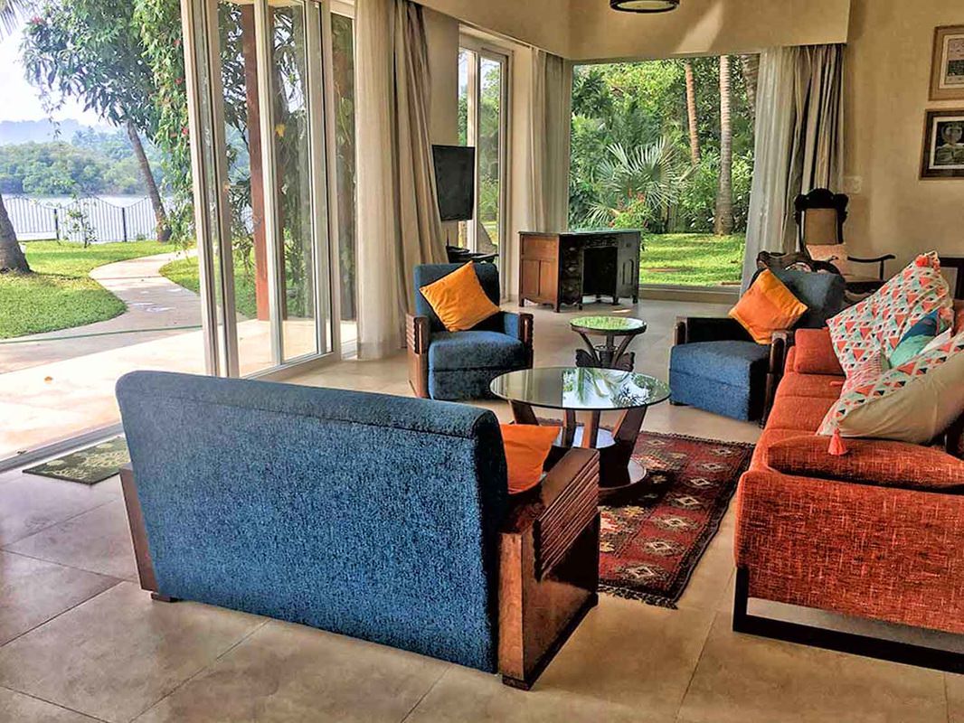 Villas Iin Goa, River Side Villa - Living Room